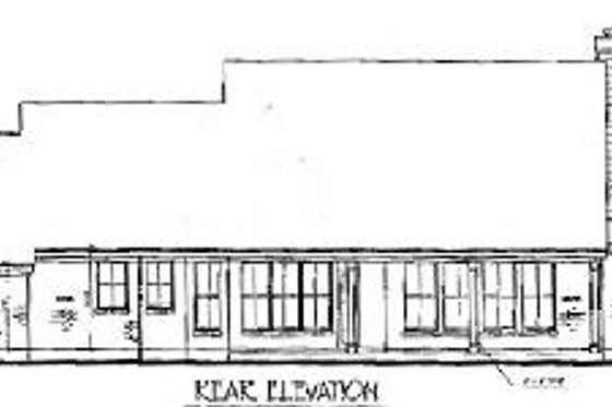 Exterior - Rear Elevation for European House Plan #410-174 - 3 bed, 2.5 bath