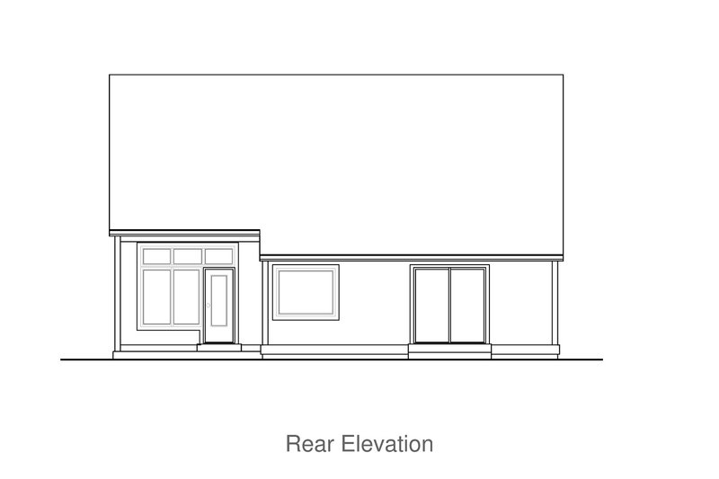 Home Plan - Exterior - Rear Elevation for Craftsman House Plan #53-588 - 3 bed, 2.5 bath