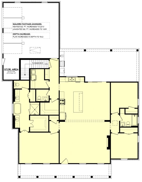 Farmhouse Floor Plan - Other Floor Plan #430-414