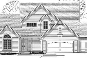 Traditional Exterior - Front Elevation Plan #67-397