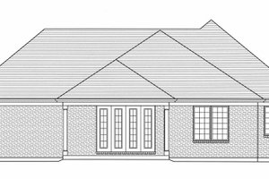 Exterior - Rear Elevation for Country House Plan #46-523 - 3 bed, 2.5 bath