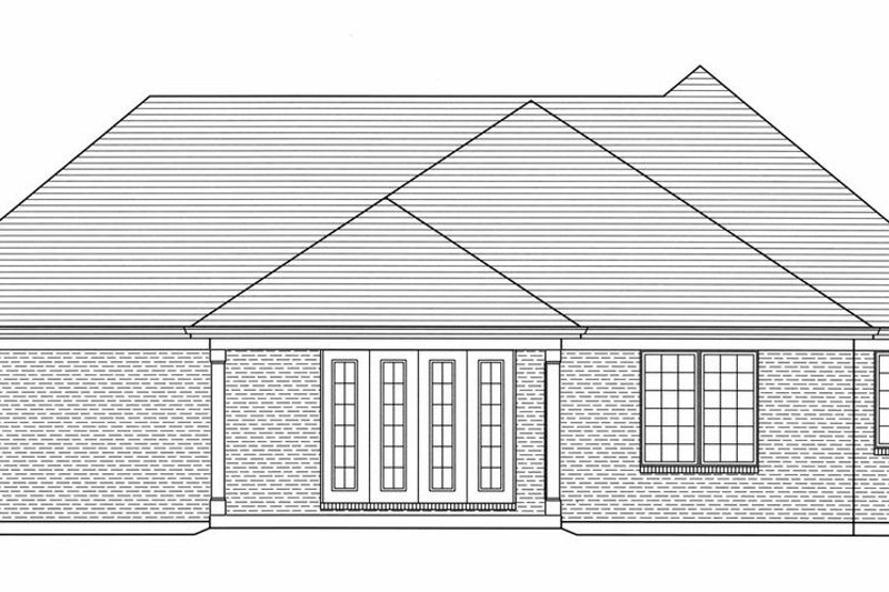 Architectural House Design - Exterior - Rear Elevation for Country House Plan #46-523 - 3 bed, 2.5 bath