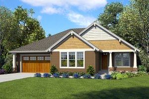 Ranch Exterior - Front Elevation Plan #48-925