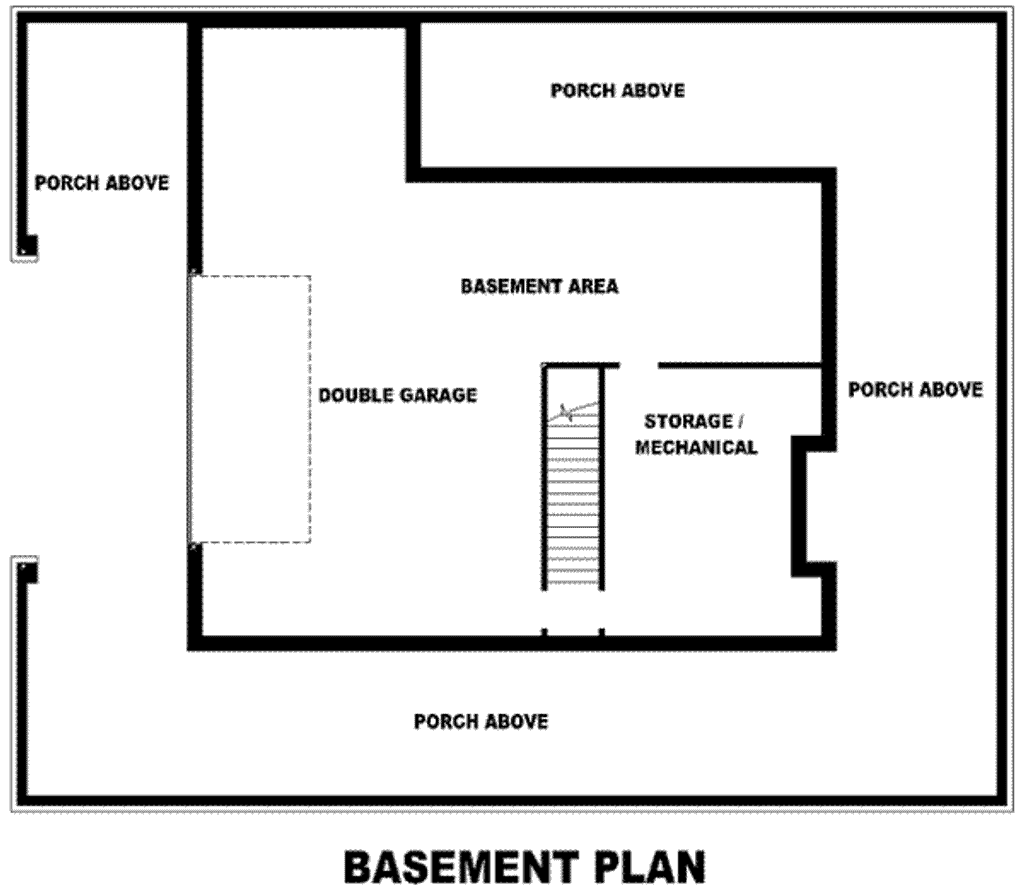 Floor Plan - Other Floor for Country House Plan #81-821 - 3 bed, 2.5 bath
