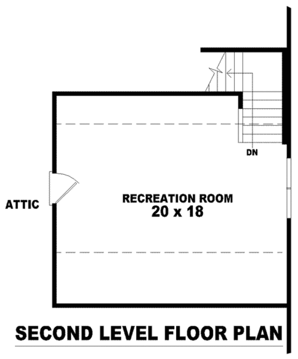 European Floor Plan - Upper Floor Plan #81-1095