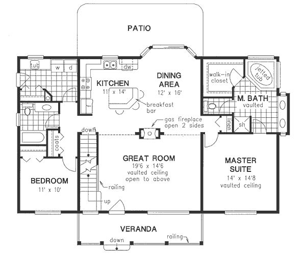 Ranch Floor Plan - Main Floor Plan #18-4510