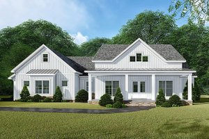 Exterior - Front Elevation 3 for Country House Plan #923-132 - 3 bed, 2.5 bath