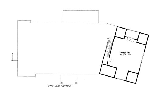 Floor Plan - Upper Floor for Ranch House Plan #117-1096 - 3 bed, 3.5 bath