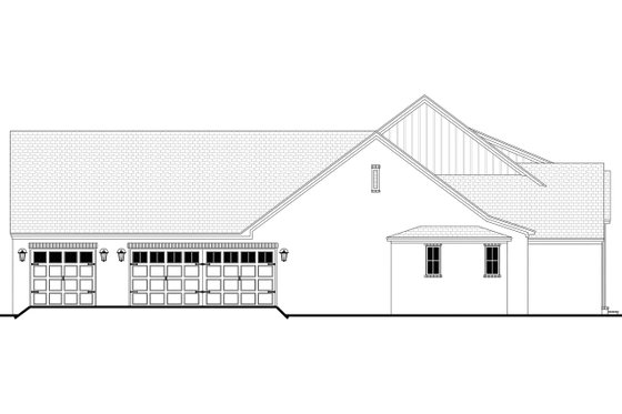 Exterior - Other Elevation 2 for Farmhouse House Plan #430-438 - 3 bed, 3.5 bath