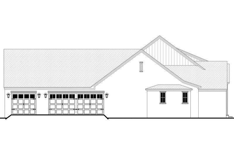 Architectural House Design - Exterior - Other Elevation 2 for Farmhouse House Plan #430-438 - 3 bed, 3.5 bath
