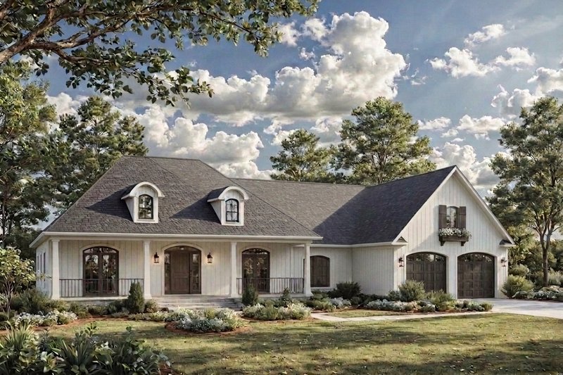 Home Plan - Exterior - Front Elevation 3 for European House Plan #21-672 - 3 bed, 2.5 bath