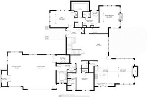 Floor Plan - Main Floor for Traditional House Plan #895-59 - 4 bed, 4.5 bath