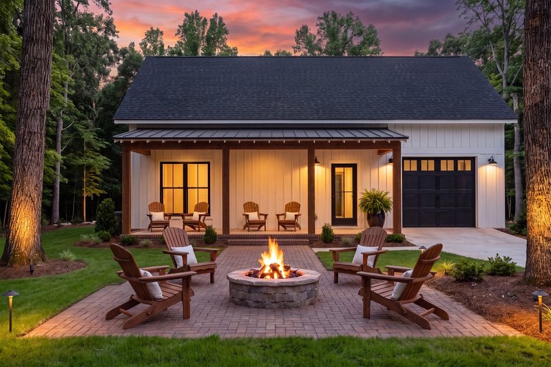 Home Plan - Exterior - Rear Elevation 1 for Barndominium House Plan #430-444 - 2 bed, 2 bath