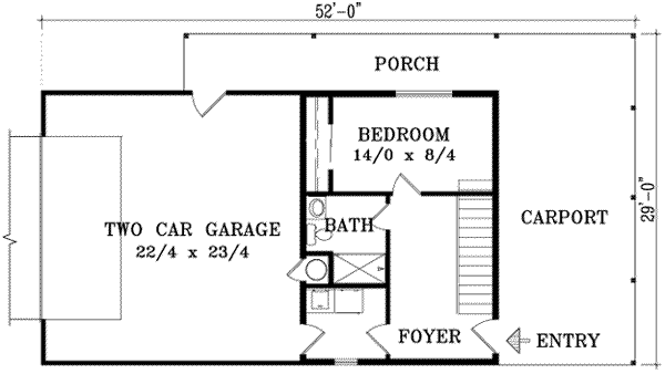 Traditional Floor Plan - Main Floor Plan #1-1198