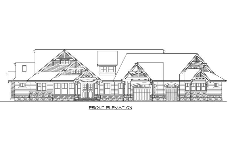 Dream House Plan - Exterior - Other Elevation 1 for Craftsman House Plan #132-207 - 3 bed, 2.5 bath