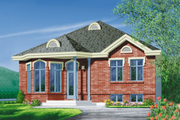 European Style House Plan - 3 Beds 1 Baths 1212 Sq/Ft Plan #25-185 