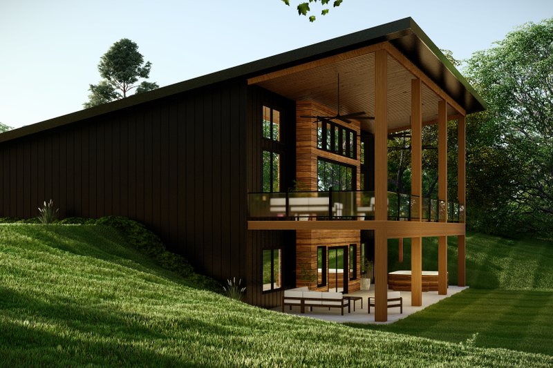 Dream House Plan - Exterior - Other Elevation for Modern House Plan #1064-280 - 2 bed, 2 bath