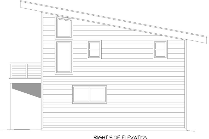 House Plan Design - Exterior - Other Elevation 1 for Modern House Plan #932-654 - 1 bed, 1 bath