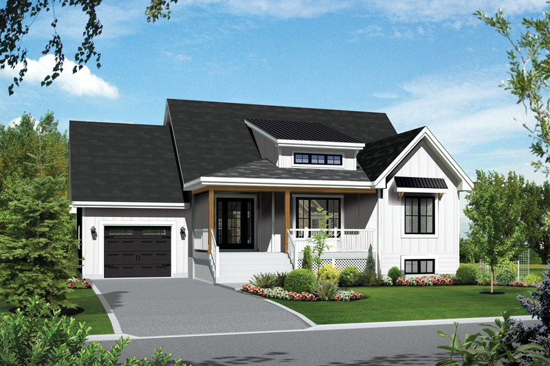 Farmhouse Style House Plan - 2 Beds 1 Baths 1126 Sq/Ft Plan #25-4947 ...