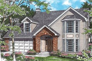 Traditional Exterior - Front Elevation Plan #48-204