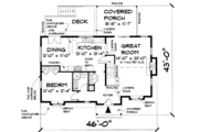 Modern Style House Plan - 3 Beds 3 Baths 1922 Sq/Ft Plan #75-169 