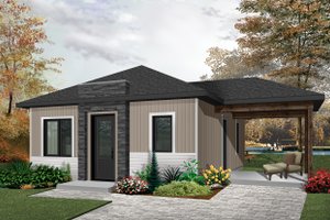 Ranch Exterior - Front Elevation Plan #23-2606