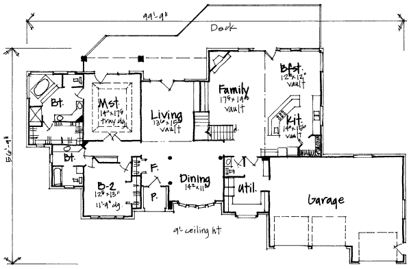 European Floor Plan - Main Floor Plan #308-227