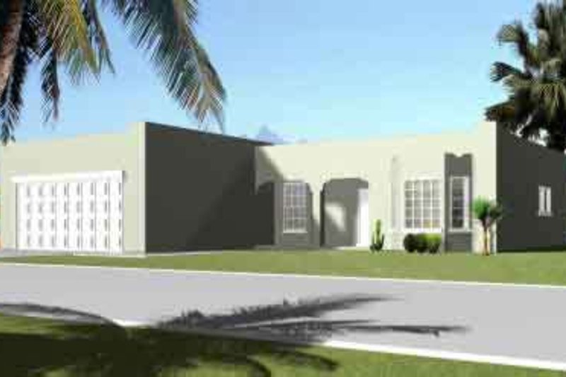 Dream House Plan - Adobe / Southwestern Exterior - Front Elevation Plan #1-1261