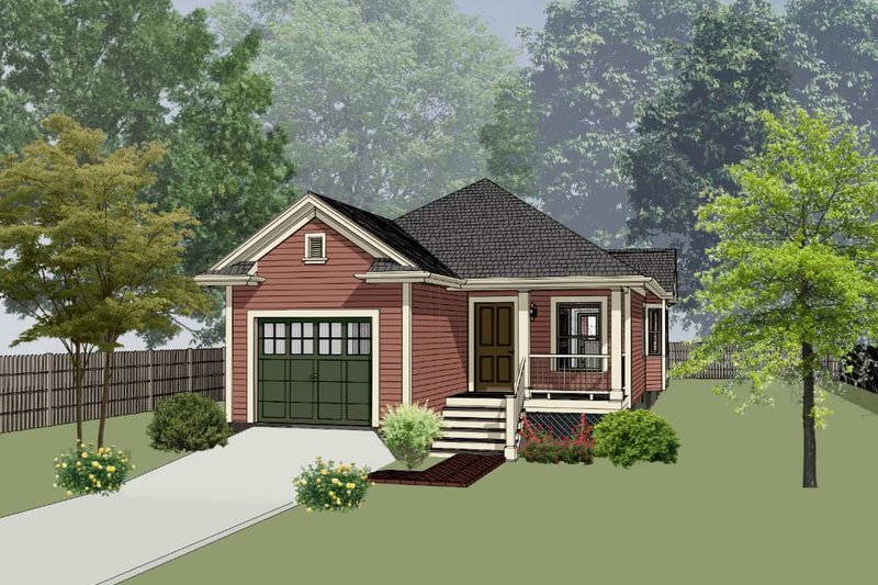 House Blueprint - Traditional Exterior - Front Elevation Plan #79-149