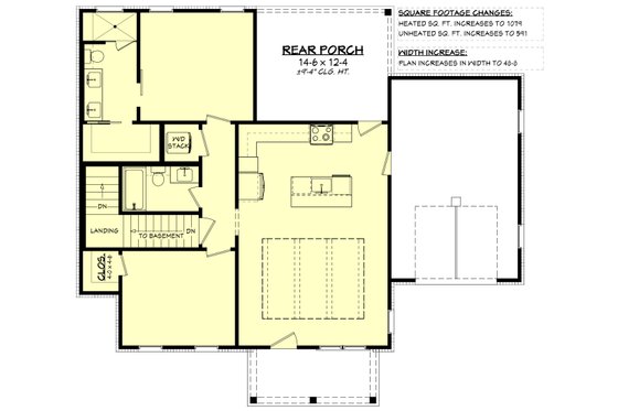 Floor Plan - Other Floor for Farmhouse House Plan #430-343 - 2 bed, 2 bath