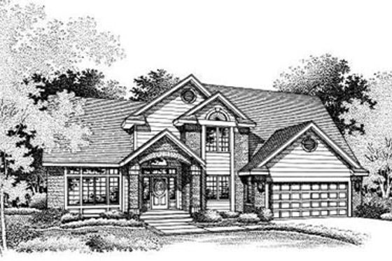 Exterior - Other Elevation for Traditional House Plan #50-191 - 3 bed, 2.5 bath