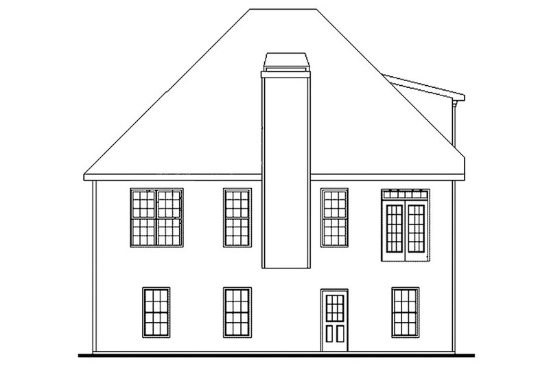 Home Plan - Exterior - Rear Elevation for Country House Plan #927-683 - 4 bed, 3 bath