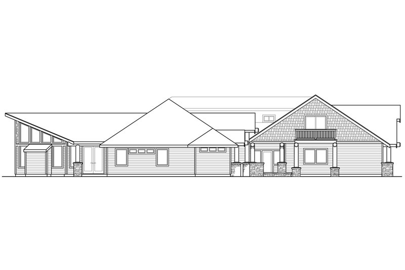 Home Plan - Exterior - Other Elevation 1 for Craftsman House Plan #124-621 - 4 bed, 4.5 bath