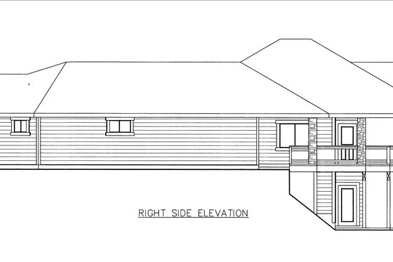 Exterior - Other Elevation 1 for Craftsman House Plan #117-1113 - 4 bed, 4 bath