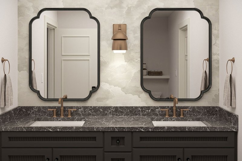 Architectural House Design - Interior - Master Bathroom for Farmhouse House Plan #455-789 - 3 bed, 2.5 bath