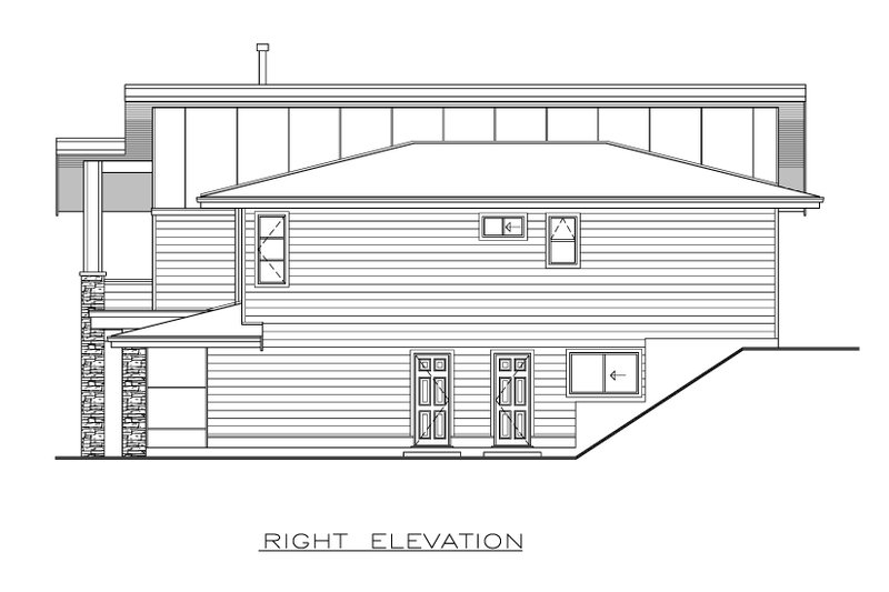 House Design - Exterior - Other Elevation for Contemporary House Plan #1100-63 - 3 bed, 4 bath