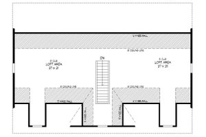 Floor Plan - Upper Floor for Country House Plan #932-112, 0 bath