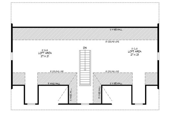 Floor Plan - Upper Floor for Country House Plan #932-112, 0 bath