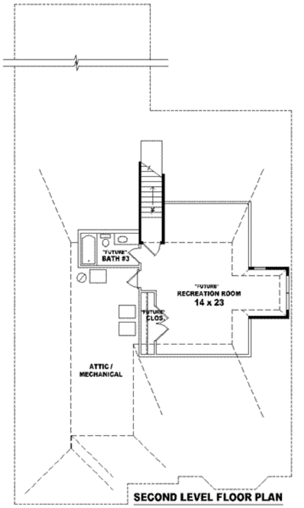 European Floor Plan - Upper Floor Plan #81-1219