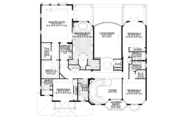 Mediterranean Style House Plan - 5 Beds 6.5 Baths 5536 Sq/Ft Plan #420-296 