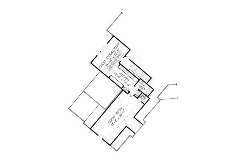 House Blueprint - Floor Plan - Other Floor for Craftsman House Plan #54-496 - 4 bed, 3.5 bath