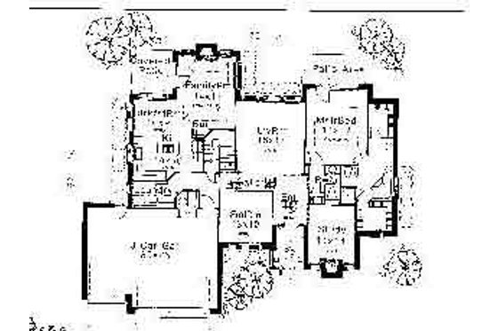 Floor Plan - Main Floor for Colonial House Plan #310-714 - 4 bed, 3.5 bath