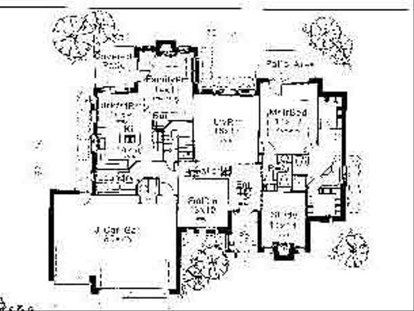 Colonial Floor Plan - Main Floor Plan #310-714