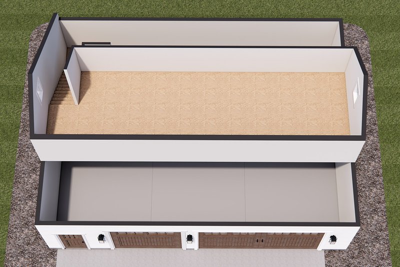 Architectural House Design - Exterior - Other Elevation for Farmhouse House Plan #51-1573 - 1 bed, 1 bath