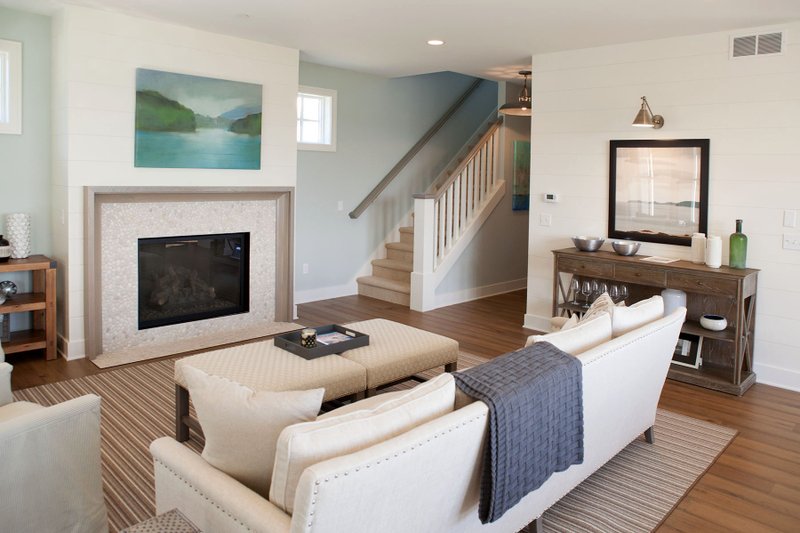 Dream House Plan - Interior - Family Room 1 for Farmhouse House Plan #901-140 - 3 bed, 2.5 bath