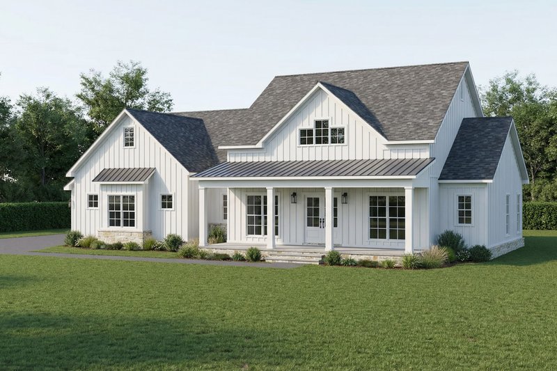 House Blueprint - Exterior - Other Elevation for Farmhouse House Plan #923-469 - 3 bed, 3 bath