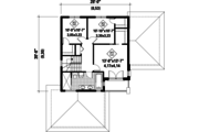 Contemporary Style House Plan - 3 Beds 1.5 Baths 1848 Sq/Ft Plan #25-4300 