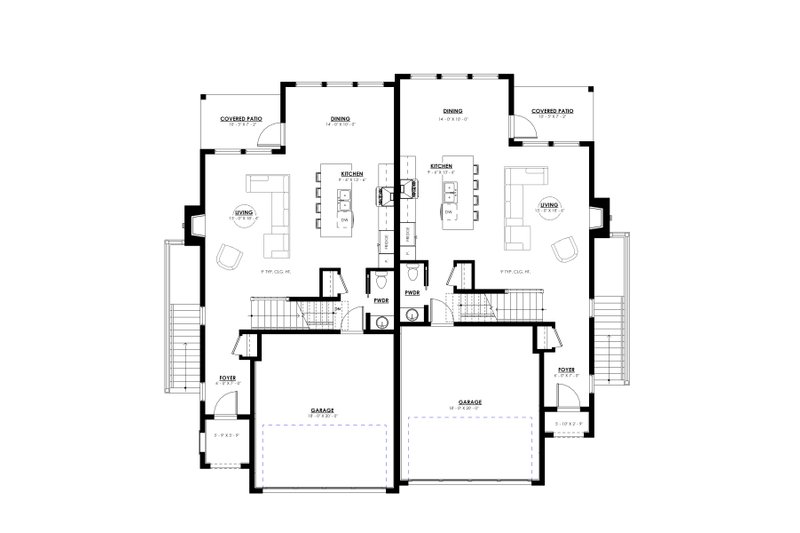Home Plan - Floor Plan - Main Floor for Farmhouse House Plan #1114-29 - 8 bed, 4 bath
