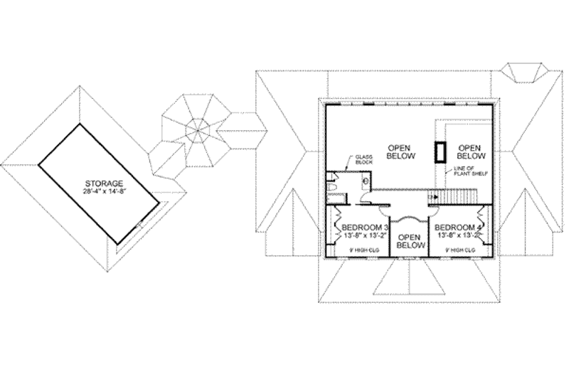 Home Plan - Floor Plan - Upper Floor for Colonial House Plan #56-228 - 4 bed, 4 bath