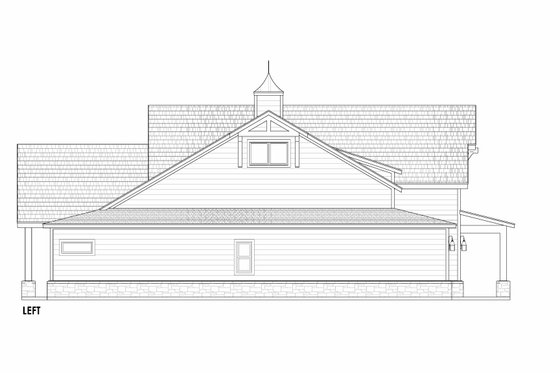 Exterior - Other Elevation for Barndominium House Plan #1096-100 - 4 bed, 3 bath